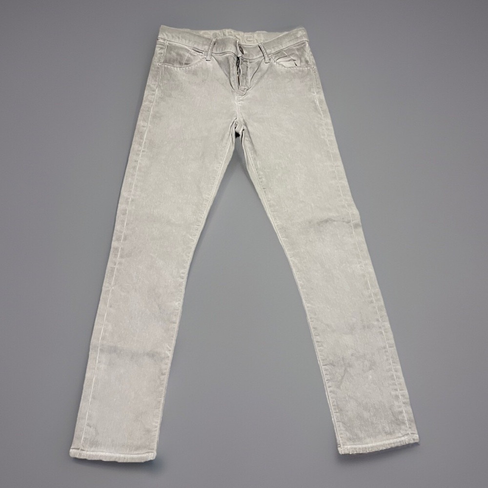 GOLDSIGN‎ Jeans Size 27 Light Gray Denim Skinny Stretch USA Made Womens $295